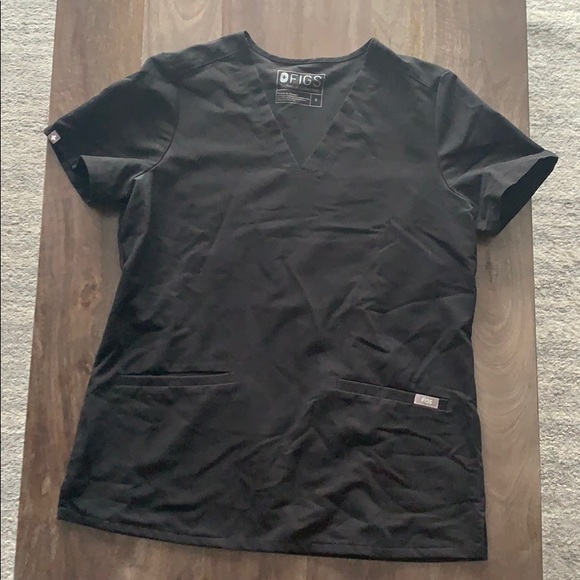 Figs S black Casma 3-pocket scrub top - Picture 4 of 6